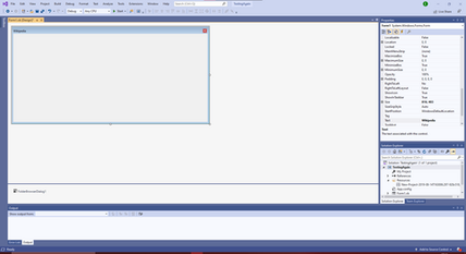 File:Screenshot of WinForms Designer as seen in Visual Studio 2019.png