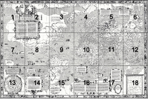 Mercator 1569 world map sheet key.png