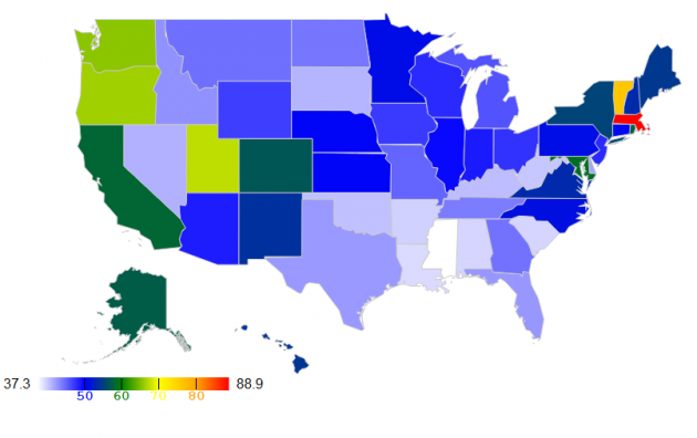 File:Normalized heatmap of per-capita signatures to Access2Research petition by U.S. state.png