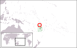 Location of Rotuma in Polynesia