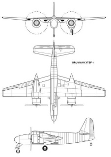 Three-view drawing of the XTSF-1 from Johnson 2008.