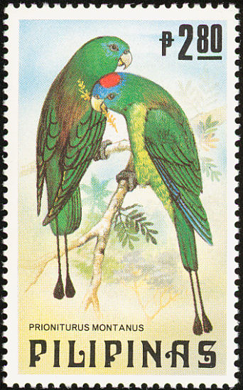 File:Prioniturus montanus 1984 stamp of the Philippines.jpg