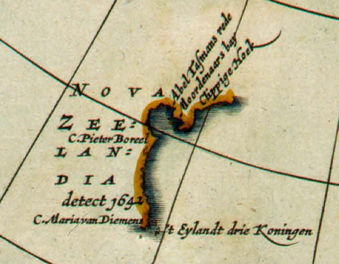 File:Detail of 1657 map Polus Antarcticus by Jan Janssonius, showing Nova Zeelandia.png