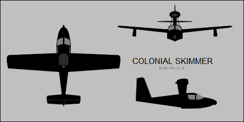 File:Colonial Skimmer three-view silhouette.png