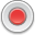 A light grey circle containing a smaller red circle