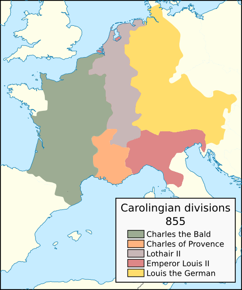 File:Carolingian territorial divisions, 855.png
