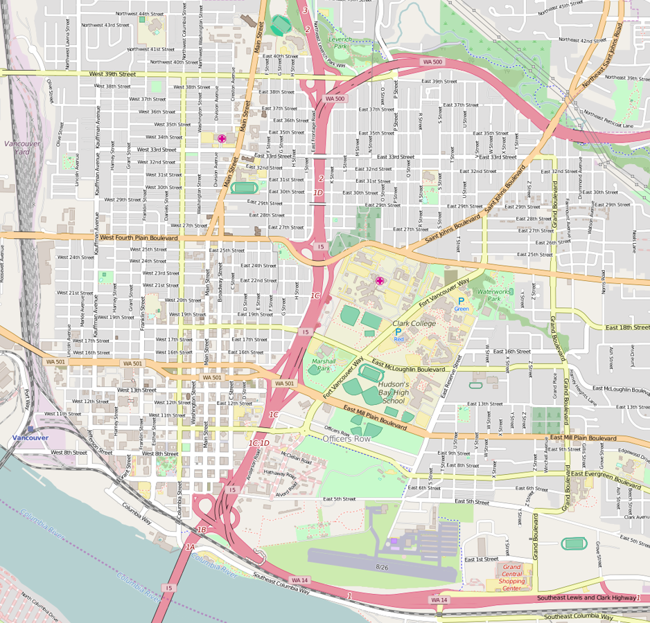 File:Vancouver, Washington - OpenStreetMap.png - HandWiki