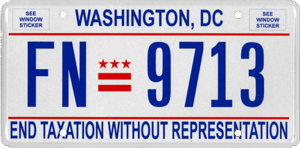 File:Washington, D.C. license plate, 2017.png