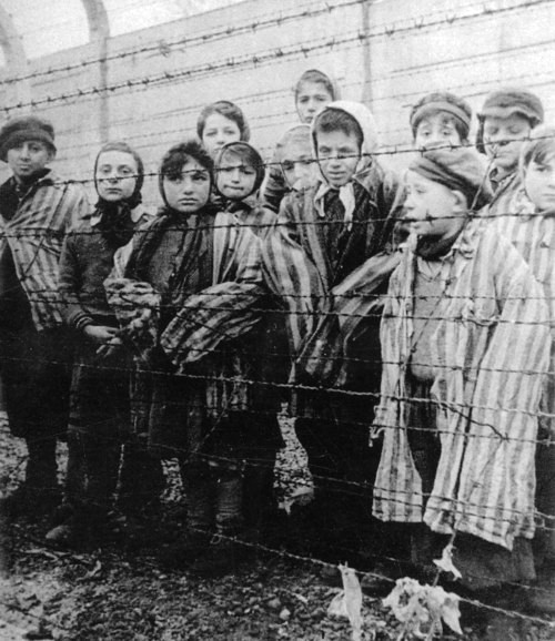 File:Children in the Holocaust concentration camp liberated by Red Army.jpg