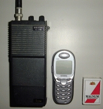 ICOM IC-2E and generetions of mobile phones.jpg