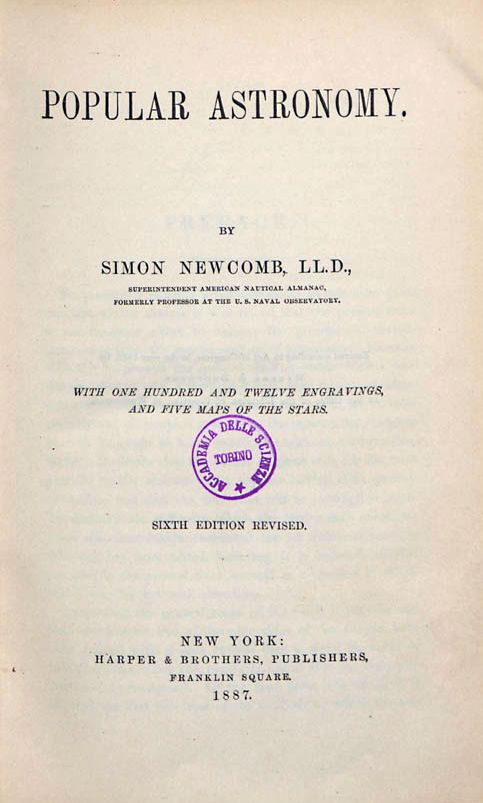 Filenewcomb Simon Popular Astronomy 1887 Beic 680950 Handwiki