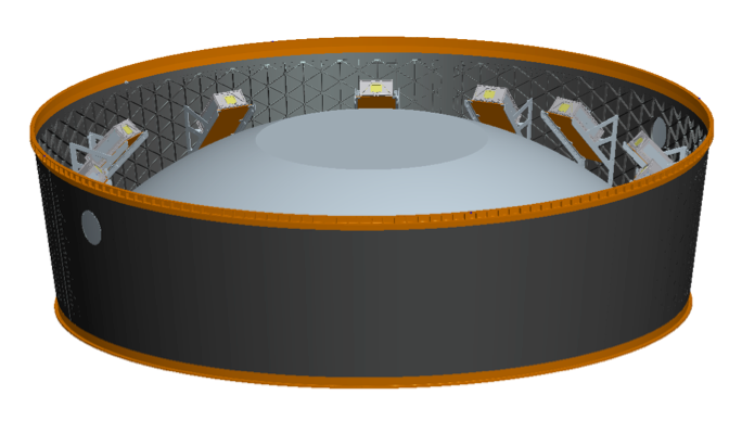 File:SLS MPCV Stage Adapter for 11 CubeSats.png