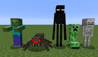 File:Minecraft Mobs.png