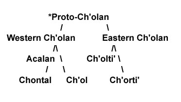 The Chʼolan sub-group of Mayan languages