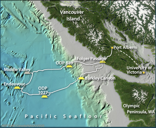 NEPTUNE Canada Overview Map