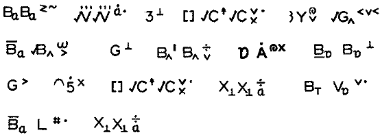 A passage from Goldilocks in ASL, transcribed in Stokoe notation