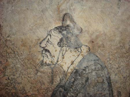 File:Confucius, fresco from a Western Han tomb of Dongping County, Shandong province, China.jpg