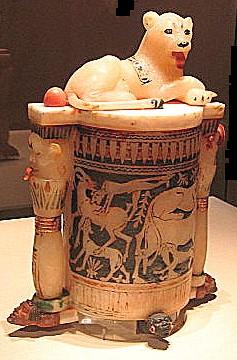 Lioness Bast cosmetic jar 83d40m tut burial artifact.jpg