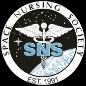A caduceus floating above the Earth among the stars with the society name and founding date encircling it.