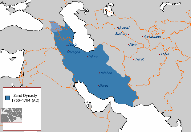 File:Map of the Zand dynasty.png