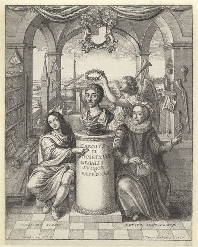File:Frontispiece to 'The History of the Royal-Society of London'.jpg