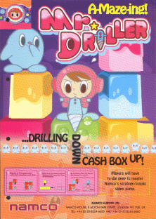 Mr. Driller European arcade flyer.png