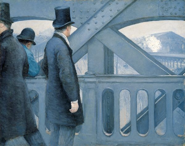 File:'On the Pont de l’Europe', oil on canvas painting by Gustave Caillebotte, 1876-77, Kimbell Art Museum.jpg