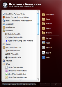 PortableAppsMenu0-5 Screenshot.png