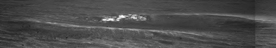 Black and white image of Martian surface