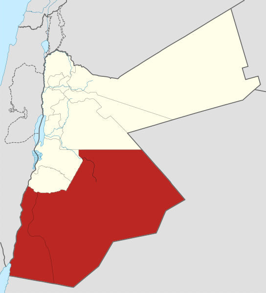 File:Jordan location map - Southern Desert.png