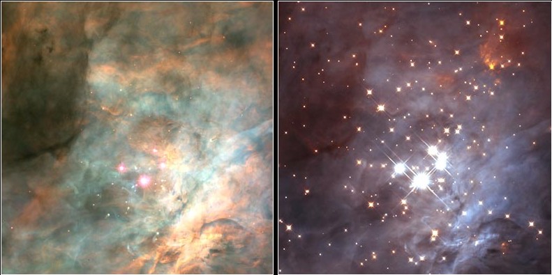File:Trapezium cluster optical and infrared comparison.jpg