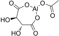Skeletal formula of aluminium acetotartrate