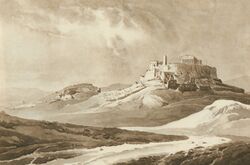 Athens The Acropolis with the Areopagos to the left, from the south-west - Peytier Eugène - 1828-1836.jpg