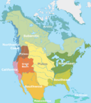 Cultural areas of North America prior to European Contact