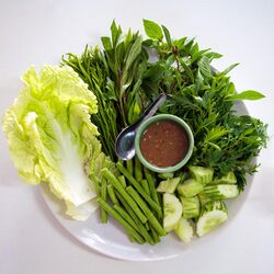 Vegetable platter with nam phrik kapi.jpg