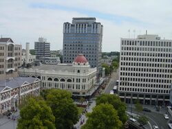 View looking west-south-west from the Cathedral Tower, Christchurch.jpg