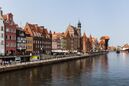 Panorama of Gdańsk from Motława