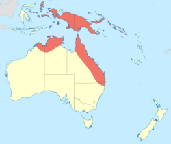 Hydrobasileus brevistylus distribution map.svg