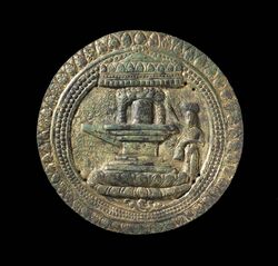 Plaque with Shivalinga and Worshipper LACMA M.85.125 (1 of 4).jpg