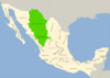 Symphyotrichum chihuahuense distribution map: Chihuahua and Durango (Mexico).