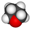 Spacefill model of deuterated THF
