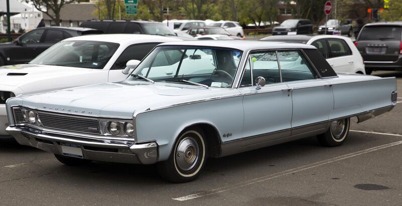 File:1966 Chrysler New Yorker 4-door Hardtop Sedan in Powder Blue, front left.jpg