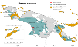 Kayagar languages.svg