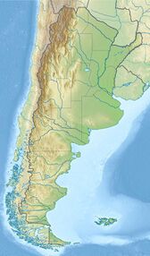 Map showing the location of Patagonia National Park