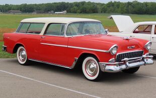 1955 Chevrolet Nomad, front right (Wings-n-Wheels 2023).jpg