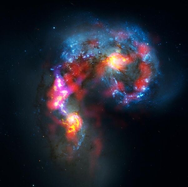 File:Antennae Galaxies composite of ALMA and Hubble observations.jpg