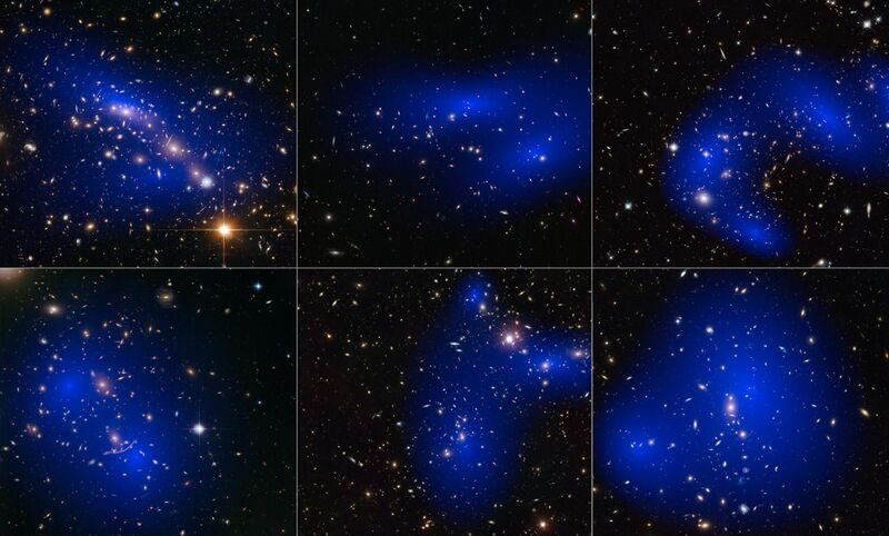 File:Collage of six cluster collisions with dark matter maps.jpg