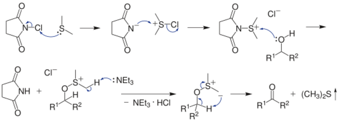 The reaction mechanism of Corey–Kim oxidation