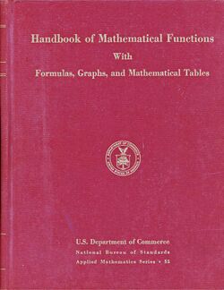 Handbook of Mathematical Functions, by Abramowitz and Stegun, cover.jpg