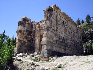 The Lower Great Roman temple in Niha, Bekaa